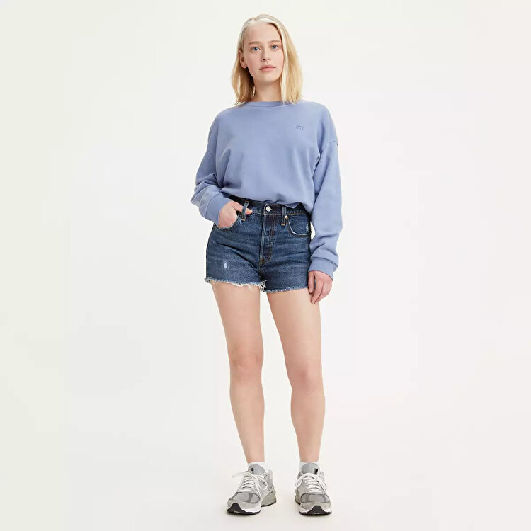 Levi's High Rise 501 Kadın Mavi Şort