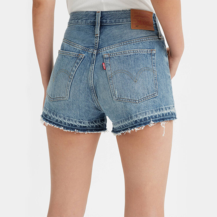 Levi's High Rise 501 Kadın Mavi Şort