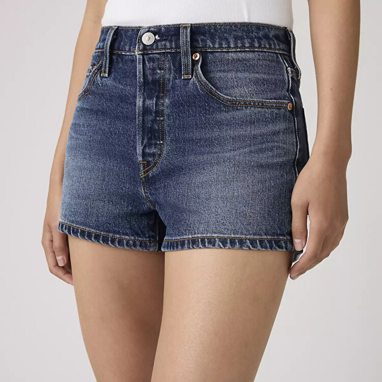 Levi's High Rise 501 Kadın Lacivert Şort