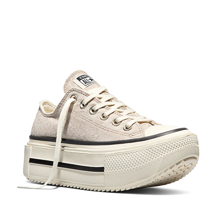 Converse Chuck Taylor All Star Lift Double Stack Pl Kadın Bej