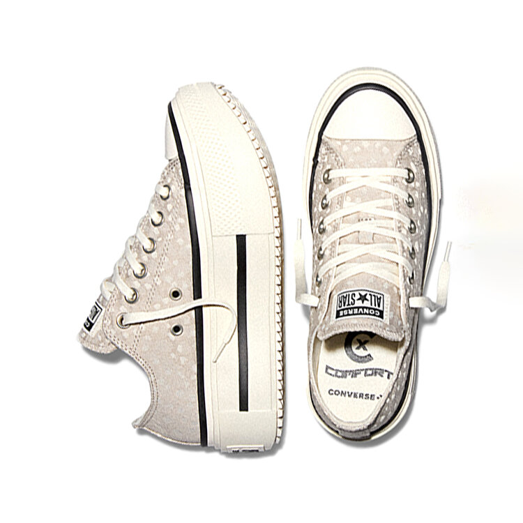 Converse Chuck Taylor All Star Lift Double Stack Pl Kadın Bej