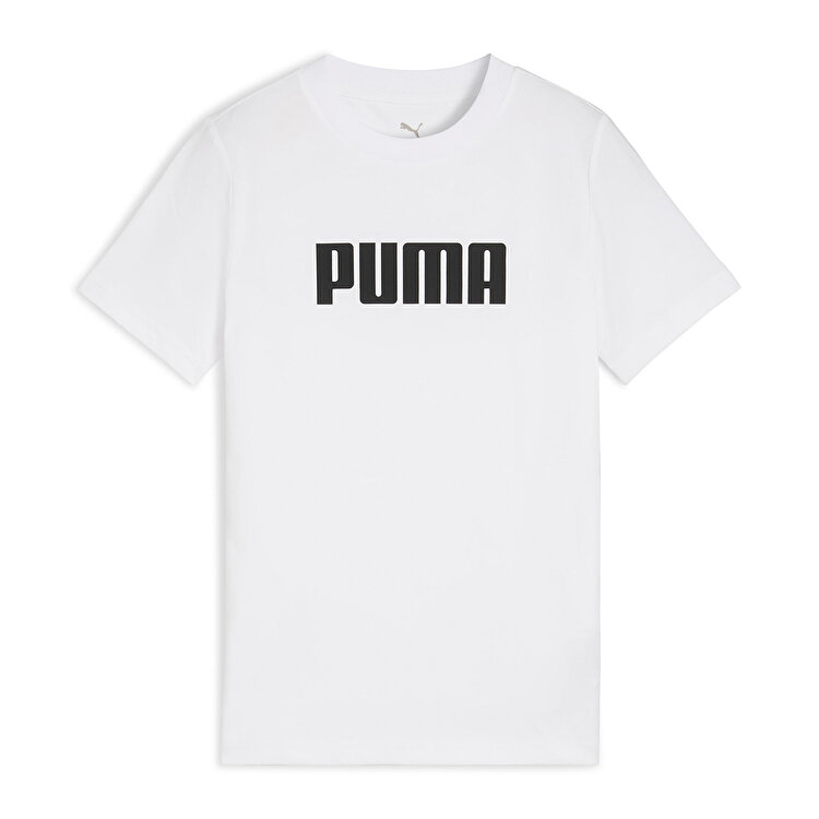 Puma Essentials Logo Kız Çocuk Beyaz Tişört