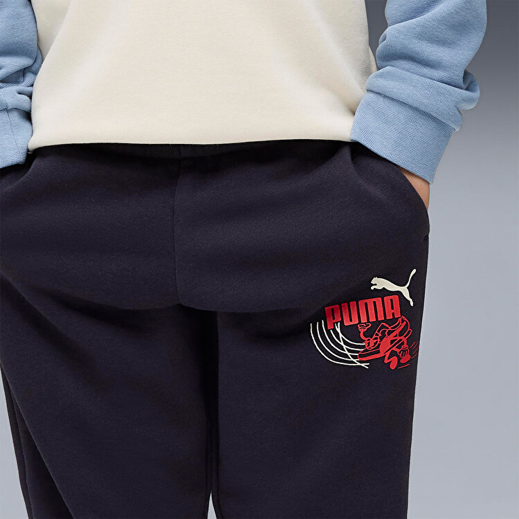 Puma Little Runners Çocuk Siyah Eşofman Altı