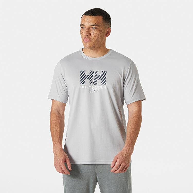 Helly Hansen Tech Graphic 2.0 Erkek Gri Tişört