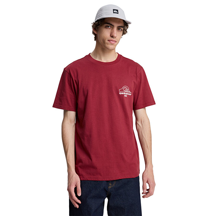 Quiksilver Bliss Point Erkek Bordo Tişört