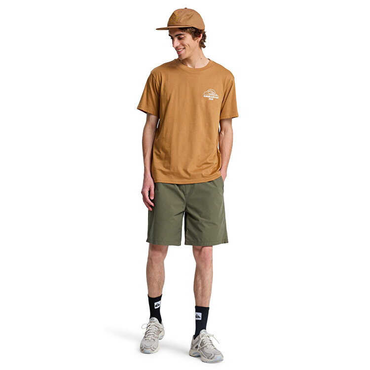 Quiksilver Bliss Point Erkek Kahverengi Tişört