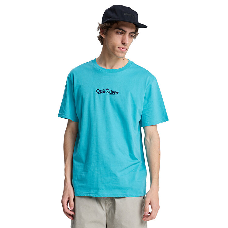 Quiksilver Fineline Erkek Mavi Tişört