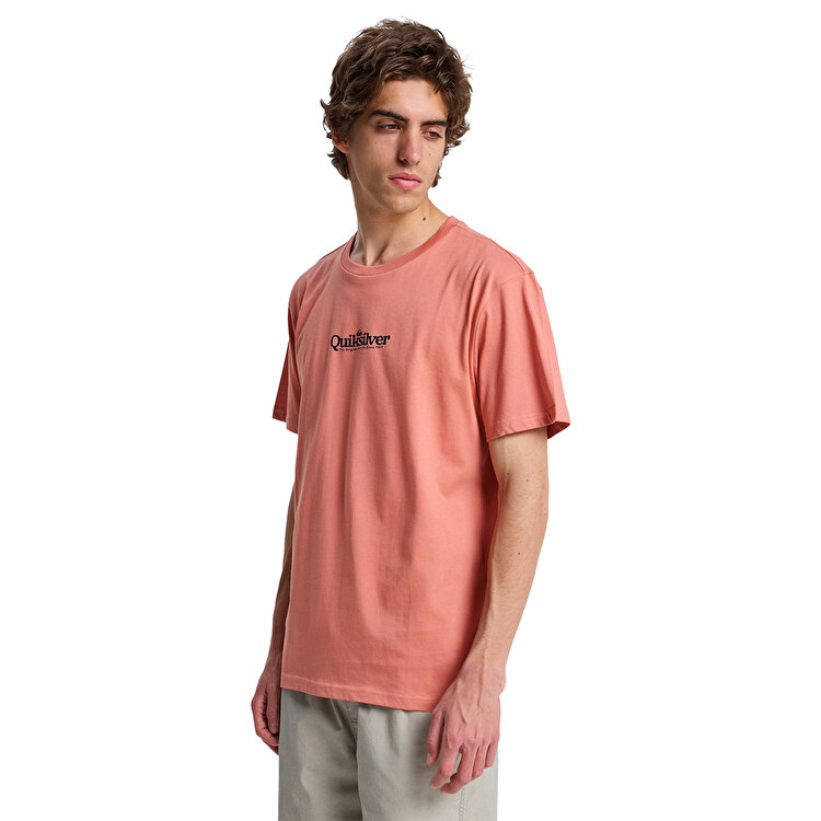 Quiksilver Fineline Erkek Pembe Tişört