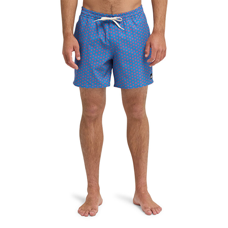 Quiksilver Stretch Printed Erkek Mavi Mayo