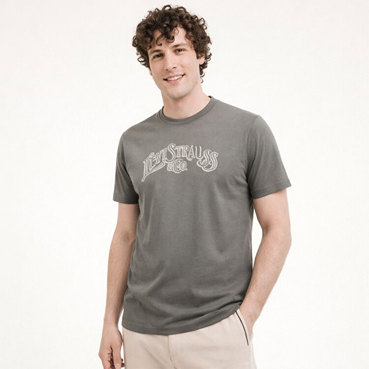 Levi's Vintage Fit Graphic Erkek Gri Tişört