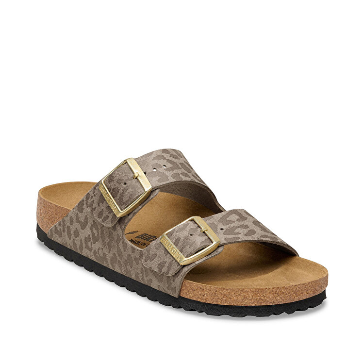 Birkenstock Arizona Syn Leopard Kadın Kahverengi Terlik