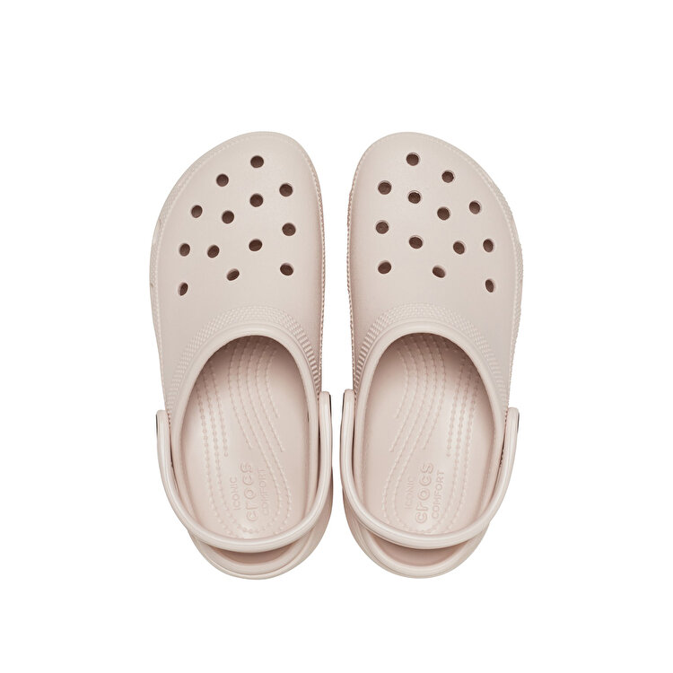Crocs Classic Platform Clog Kadın Bej Terlik