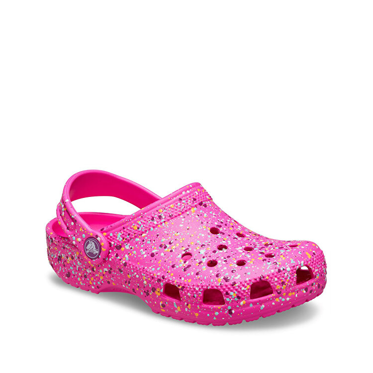 Crocs Classic Paint Splatter Clog Kız Çocuk Pembe Terlik