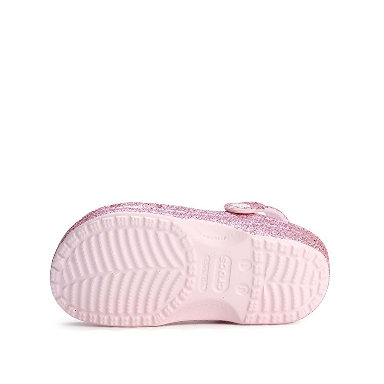 Crocs Classic Chunky Glitter Clog Kız Çocuk Pembe Terlik