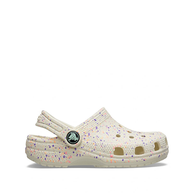 Crocs Classic Glow Paint Splatter Clog Çocuk Bej Terlik