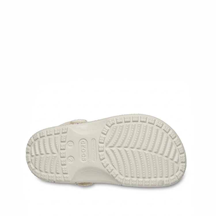 Crocs Classic Glow Paint Splatter Clog Çocuk Bej Terlik