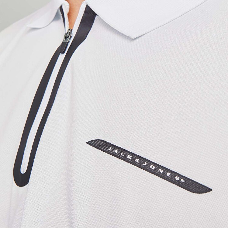 Jack&Jones Fusion Pique Erkek Beyaz Polo Yaka Tişört