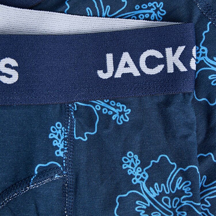 Jack&Jones Anthony Print Noos 3' lü Erkek Lacivert Boxer