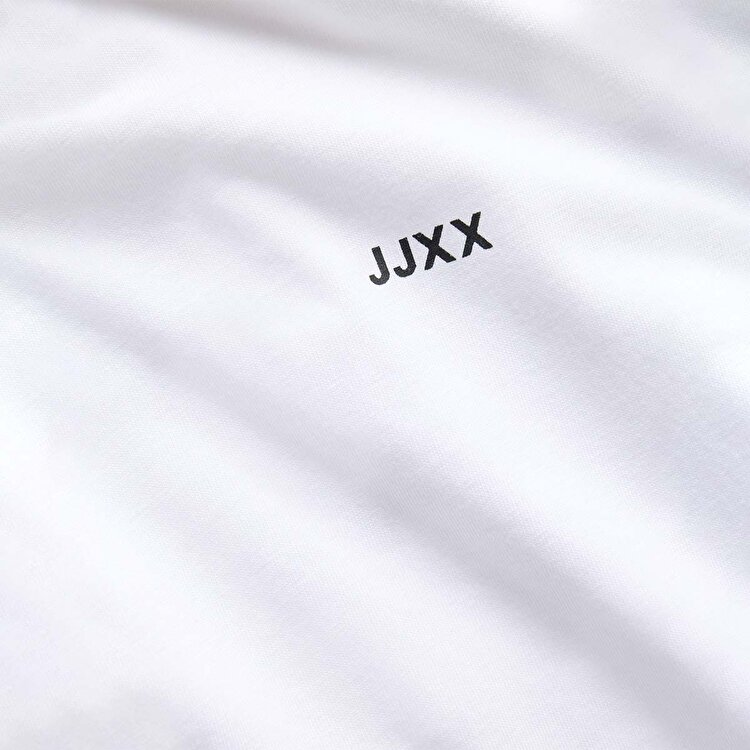 JJXX Andrea Loose Ss Logo Kadın Beyaz Tişört