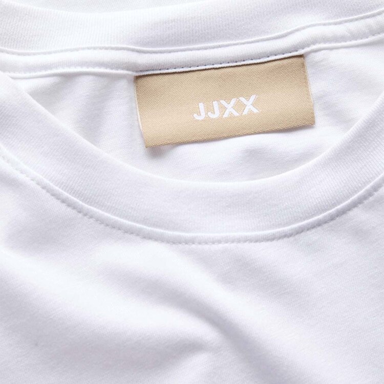 JJXX Andrea Loose Ss Logo Kadın Beyaz Tişört