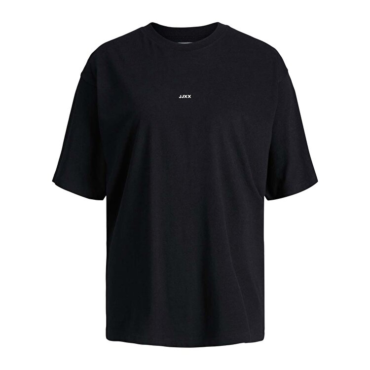 JJXX Andrea Loose Ss Logo Kadın Siyah Tişört