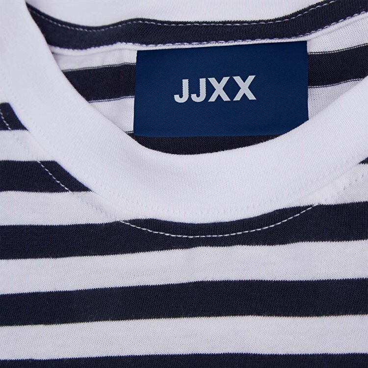 JJXX Anna Ss Reg Every Stripe Kadın Beyaz Tişört