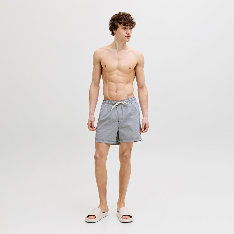 Jack&Jones Maui Ocean Seersucker Erkek Lacivert Mayo