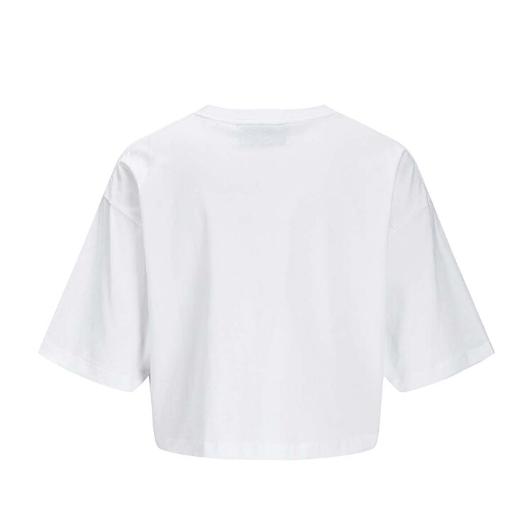 JJXX Andrea Loose Ss Cropped Kadın Beyaz Tişört