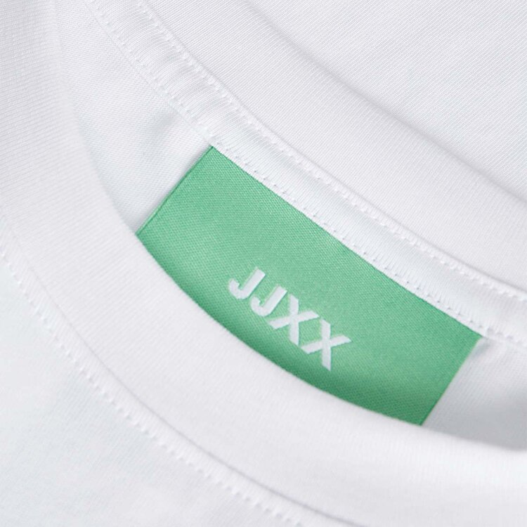 JJXX Andrea Loose Ss Cropped Kadın Beyaz Tişört