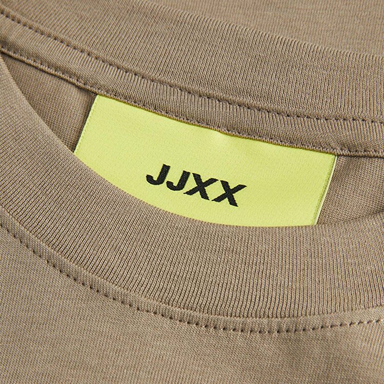 JJXX Andrea Loose Ss Cropped Kadın Kahverengi Tişört