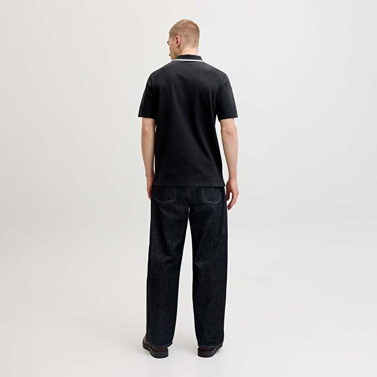 Jack&Jones Blaze Erkek Siyah Polo Yaka Tişört
