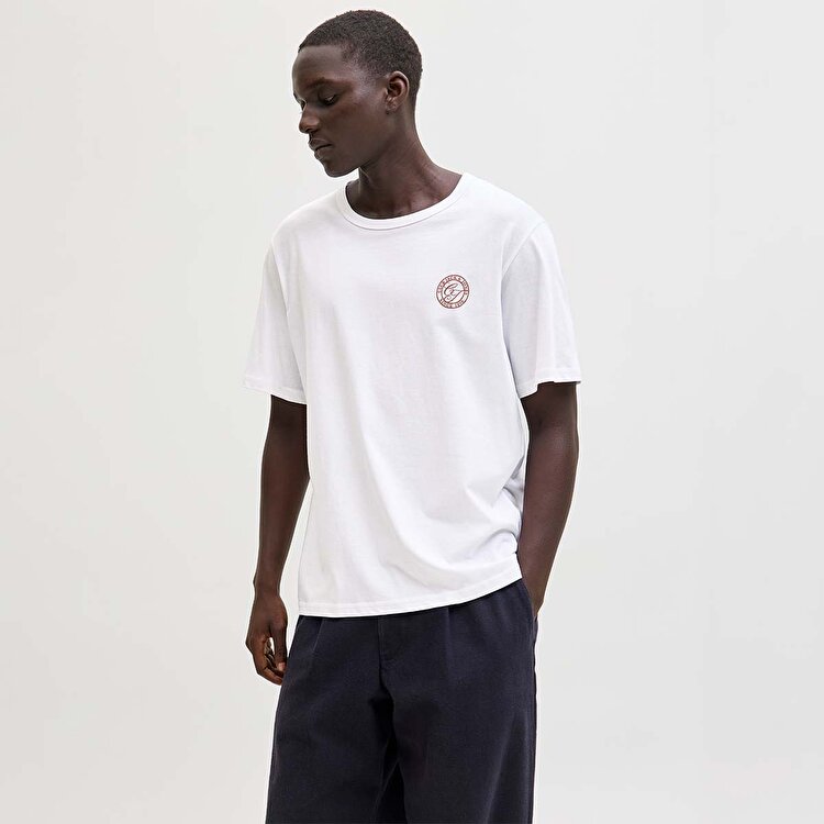 Jack&Jones Alliance Erkek Beyaz Tişört