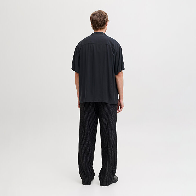 Jack&Jones Jeff Resort Solid Erkek Siyah Polo Yaka Gömlek