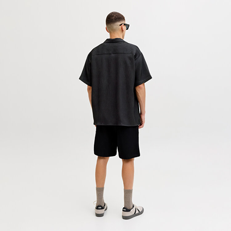 Jack&Jones Harrison Resort Erkek Siyah Polo Yaka Gömlek