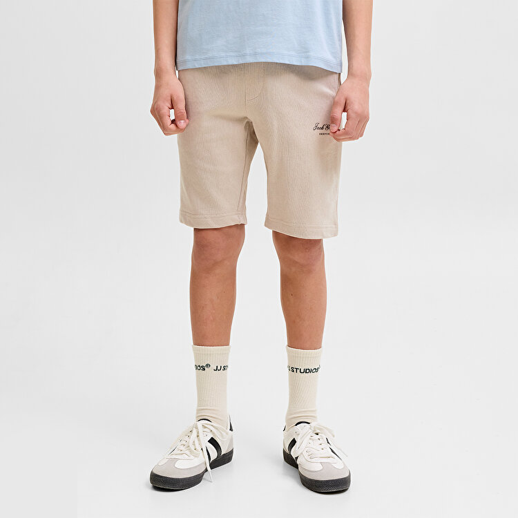 Jack&Jones Gordon Archive Sweat Shorts Mid Erkek Çocuk Bej Şort