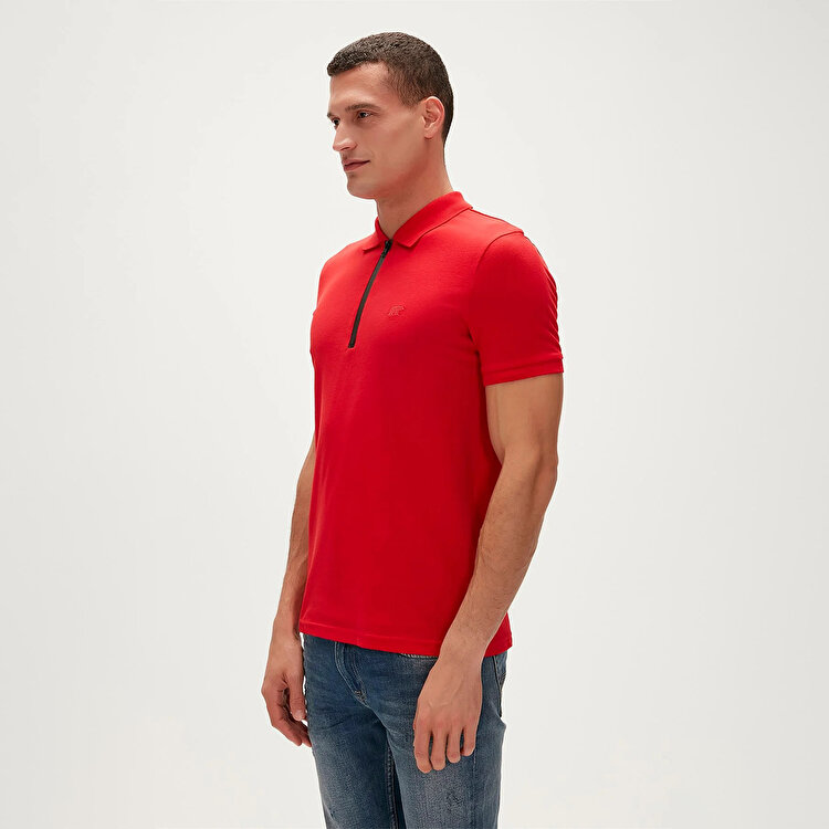 Bad Bear Cord Erkek Kırmızı Polo Yaka Tişört