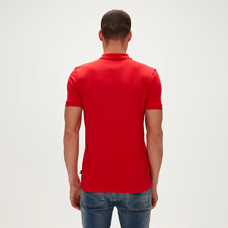 Bad Bear Cord Erkek Kırmızı Polo Yaka Tişört