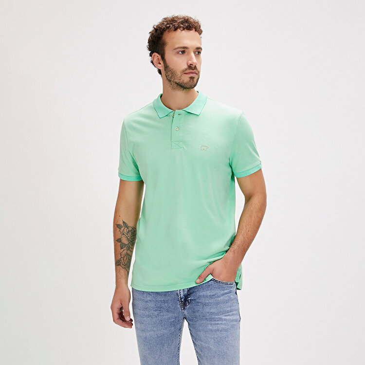 Bad Bear Pure Erkek Yeşil Polo Yaka Tişört