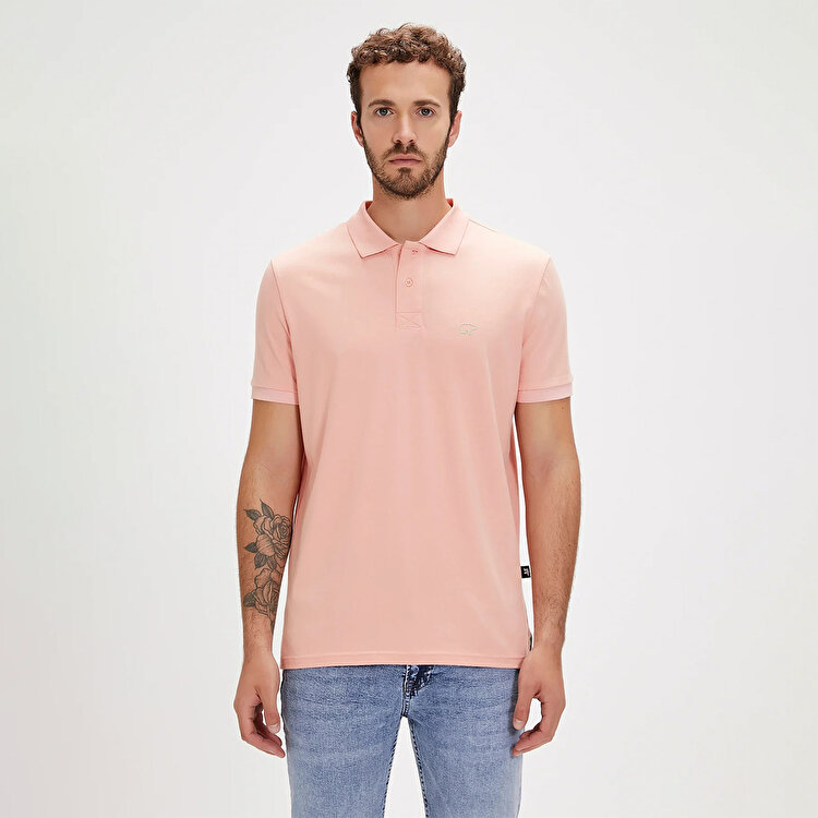 Bad Bear Pure Erkek Pembe Polo Yaka Tişört