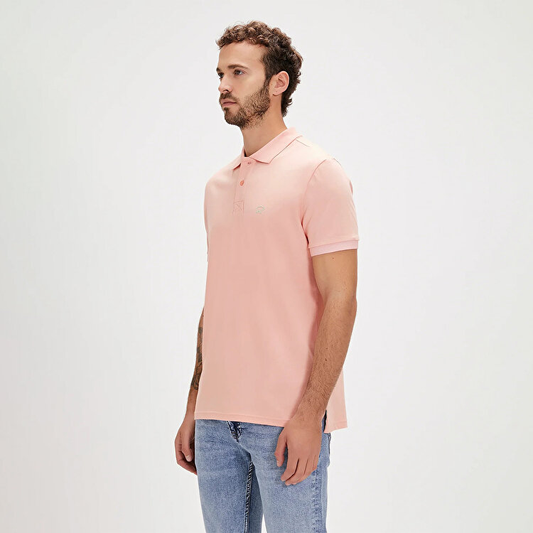 Bad Bear Pure Erkek Pembe Polo Yaka Tişört