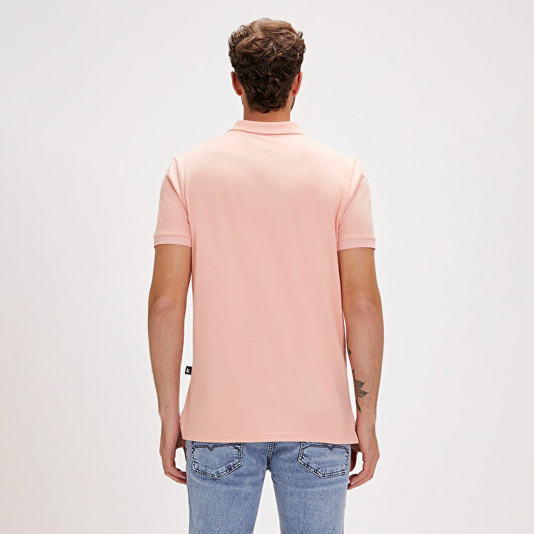 Bad Bear Pure Erkek Pembe Polo Yaka Tişört