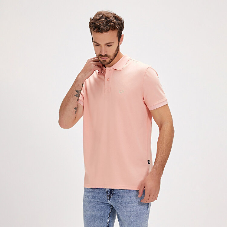 Bad Bear Pure Erkek Pembe Polo Yaka Tişört