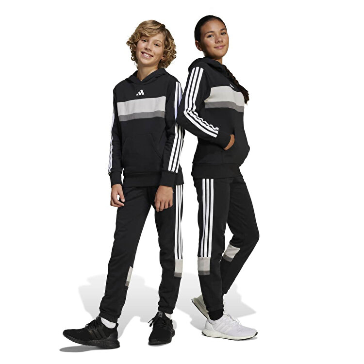 adidas 3 Stripes Tiberio Çocuk Siyah Eşofman Altı