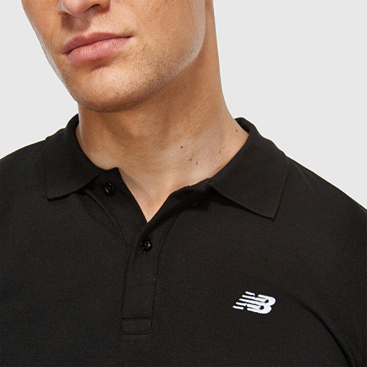 New Balance 3415 Erkek Siyah Polo Yaka Tişört