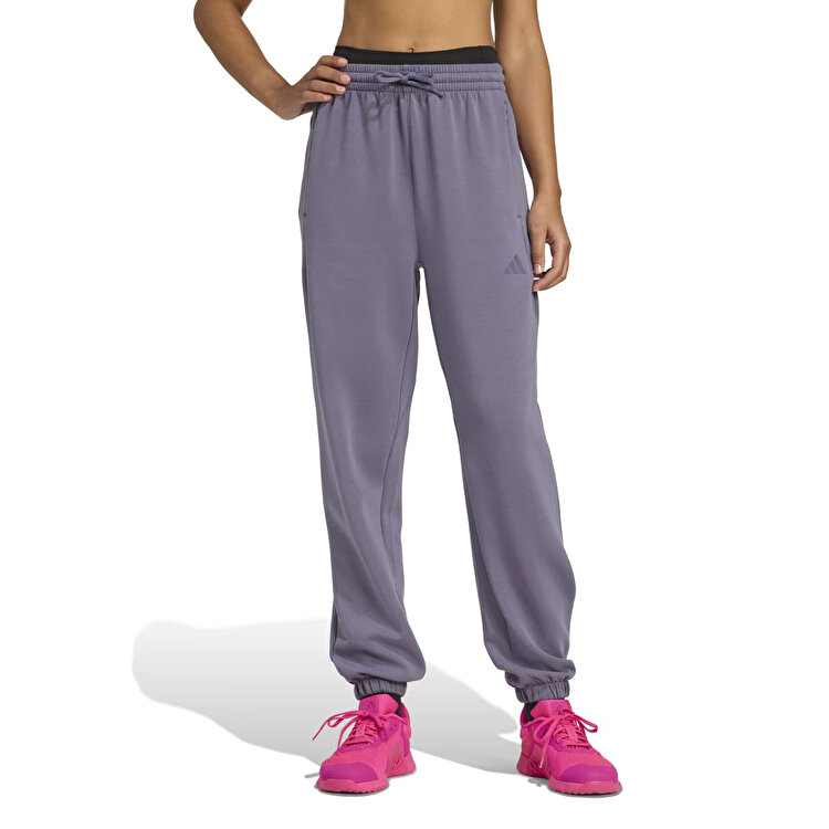 adidas Designed For Training Knit Kadın Mor Eşofman Altı