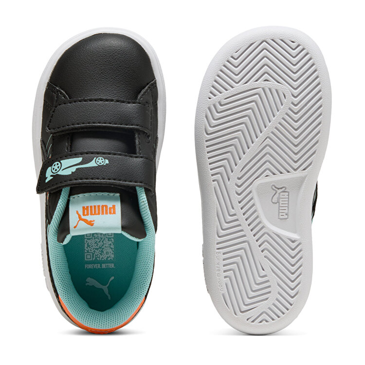 Puma Smash 3.0 Poised 2 Race Bebek Siyah Sneaker