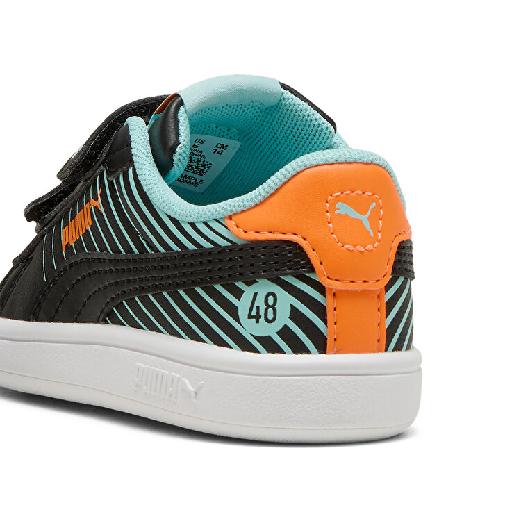 Puma Smash 3.0 Poised 2 Race Bebek Siyah Sneaker