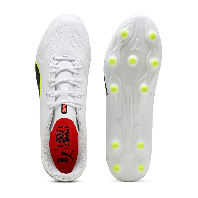 Puma King 20 Play Fg/Ag Erkek BEyaz Krampon