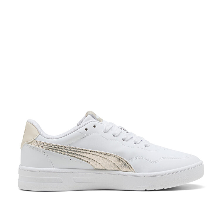 Puma Court Lally Metallic Whisper Kadın Beyaz Sneaker