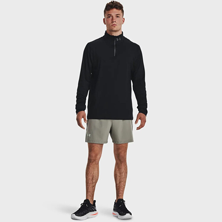Under Armour Launch Pro 1/4 Zip Erkek Siyah Uzun Kollu Tişört